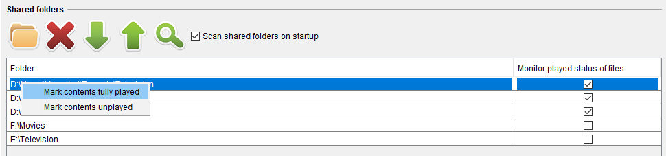 Esimerkki siitä, miten hakemisto merkitään täysin toistetuiksi