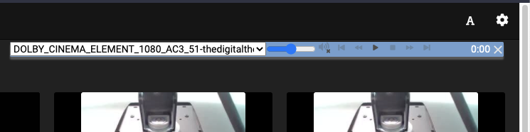 Painel de controle flutuante